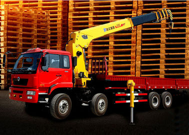 Cần cẩu xe tải kính thiên văn di động, lưu lượng dầu 16T 80 L / phút